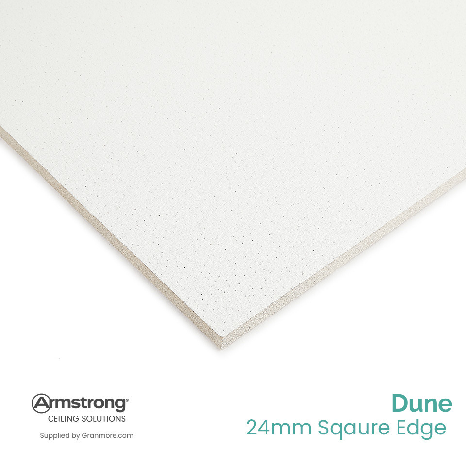 Armstrong Dune 1200mm x 600mm Ceiling Tiles | Square Edge Flat  | BP5461M | 10 Tiles per Box