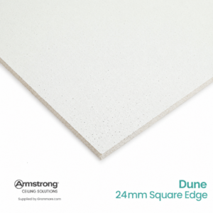 Armstrong Dune 1200mm x 600mm Ceiling Tiles | Square Edge Flat  | BP5461M | 10 Tiles per Box