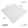 Rockfon Artic Tegular Acoustic Ceiling Tile 600mm x 600mm | Fits 24mm Grid | 16 Tiles per Box - Image 2