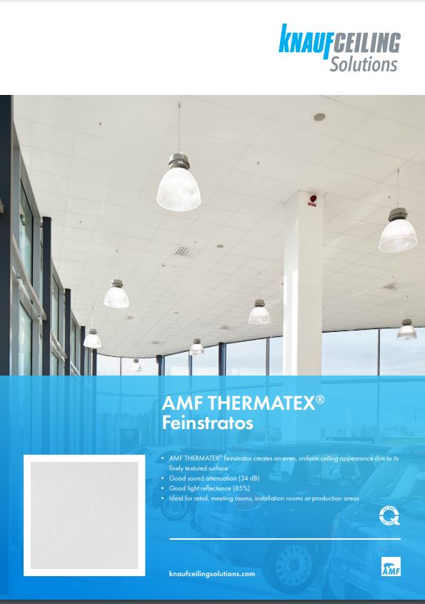 Termatex Feinstratos micro perforiert 600x600x15 126m² Ceiling