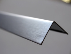 Brushed Chrome Perimeter Angle Trim 3000mm