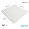 Sandtone Ceiling Tile 600mm x 600mm | Square Edge | 10 Tiles per Box | Vina-line - Image 2