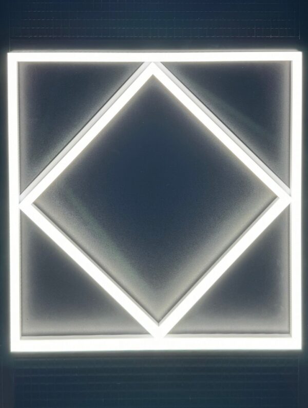 White Dimond LED Panel Light 600mm x 600mm | Suspended Ceiling Fitting | Vina-line - Image 2