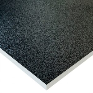 Black Gypsum Vinyl Faced Ceiling Tile 600x600mm | Square Edge | 8 Tiles per Box | Vina-Line